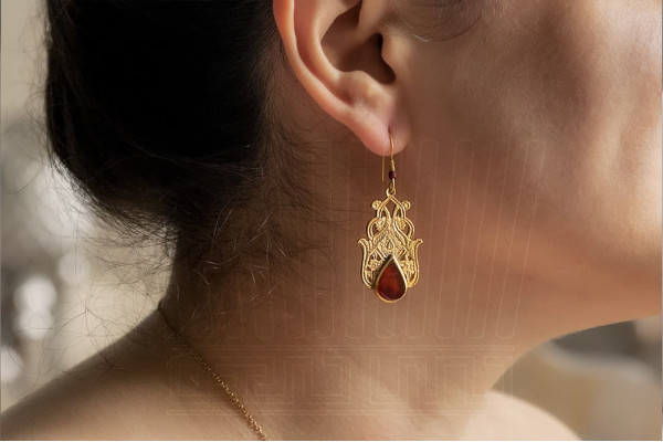 Engraved Jewelry Agate 