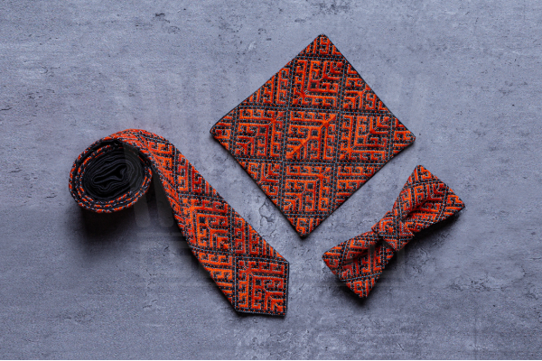 Tie Set - Fire Opal 