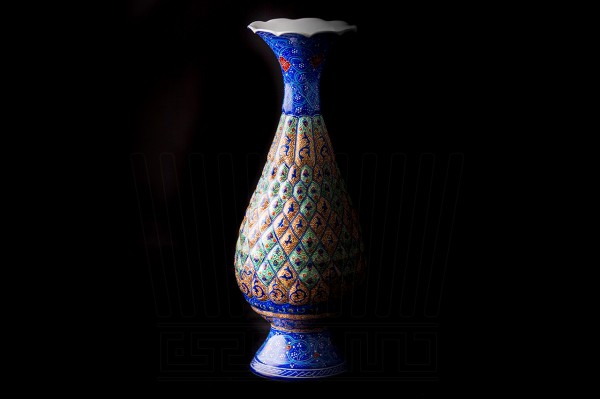 Enameling Vase and Plate Qoldar 25