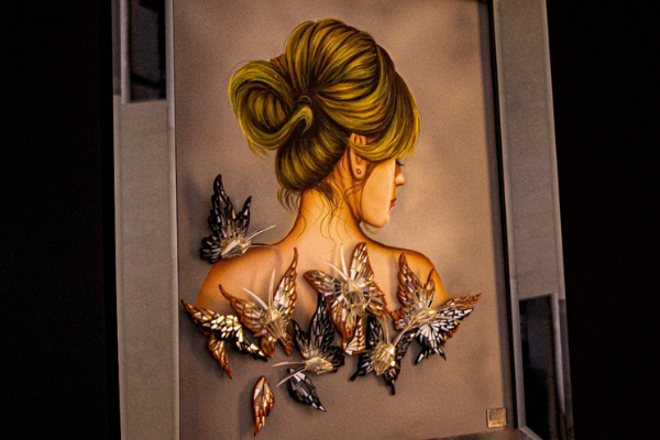 Inlay Mirror - Gold Girl 