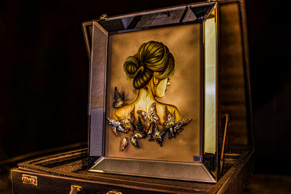 Inlay Mirror - Gold Girl 