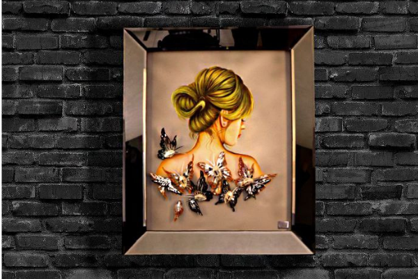 Inlay Mirror - Gold Girl 