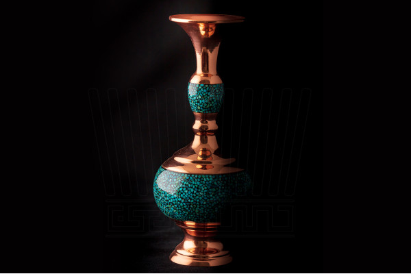 Turquoise Gilasy Vase