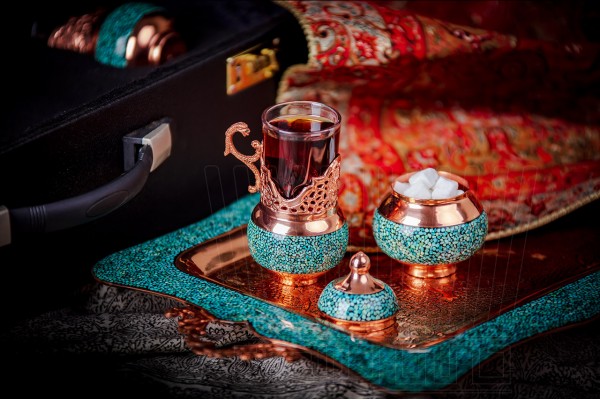 Turquoise Tea Set